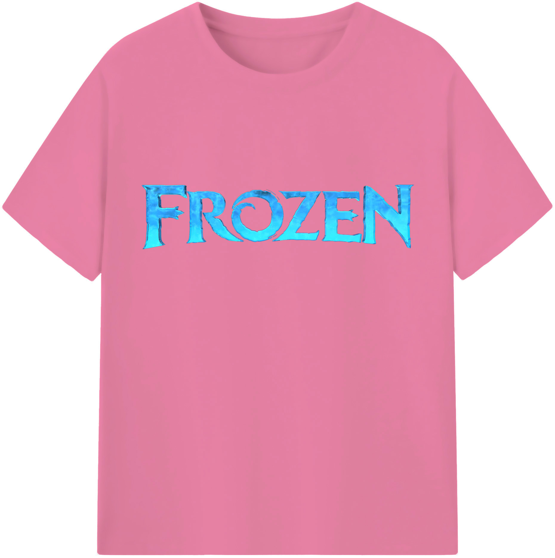（画像用） アナと雪の女王 アンナ エルサ Frozen Anna Elsa 綿100％半袖Tシャツ（フロントプリント）